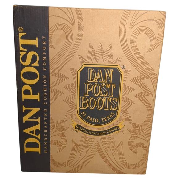 Dan Post MILWAUKEE Men’s Brown Leather Cowboy Western Boots Size 10D Vintage - Picture 15 of 15